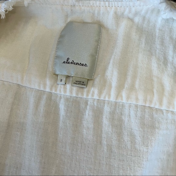 Anthropologie Elevenses frayed Luna open style vest - Picture 5 of 11